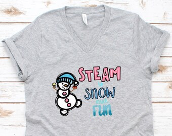 STEAM Teacher Tee, Winter Teacher T-shirt