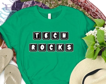 Tech Teacher T-Shirt, Computer Keyboard Design