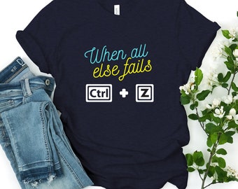Undo Tshirt, Computer Teacher Tee, Technology Tshirt