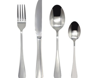 Stainless Steel Cutlery Sets 16/24/32pc Set Solid Forged Steel Dishwasher Safe