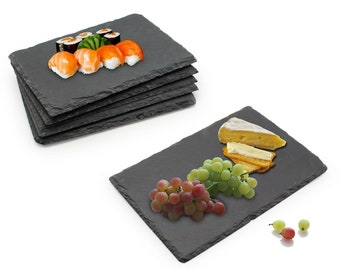 Slate Cheese Boards Placemat Serving Tray Plate Laser Engraving House Number Name Display Plate 22X16cm Van Gogh