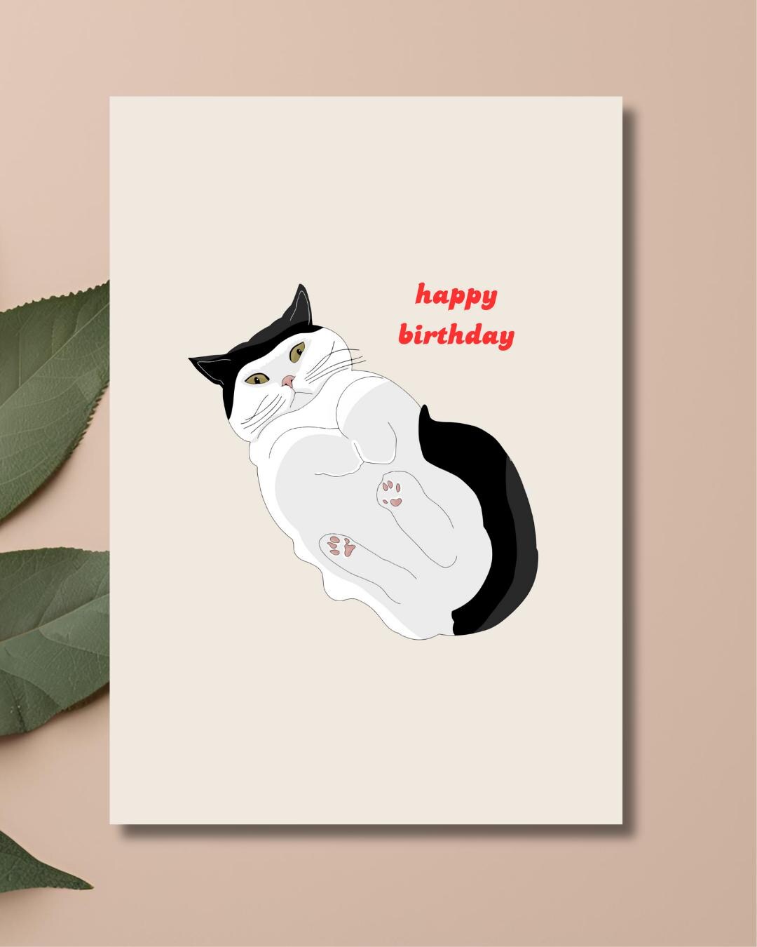 Funny Cat Birthday Card | Glossy A5 Print - Etsy UK