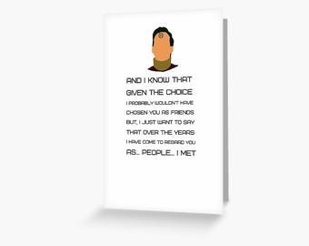 Red Dwarf Rimmer Greetings Card: Funny Sci-Fi Memorabilia