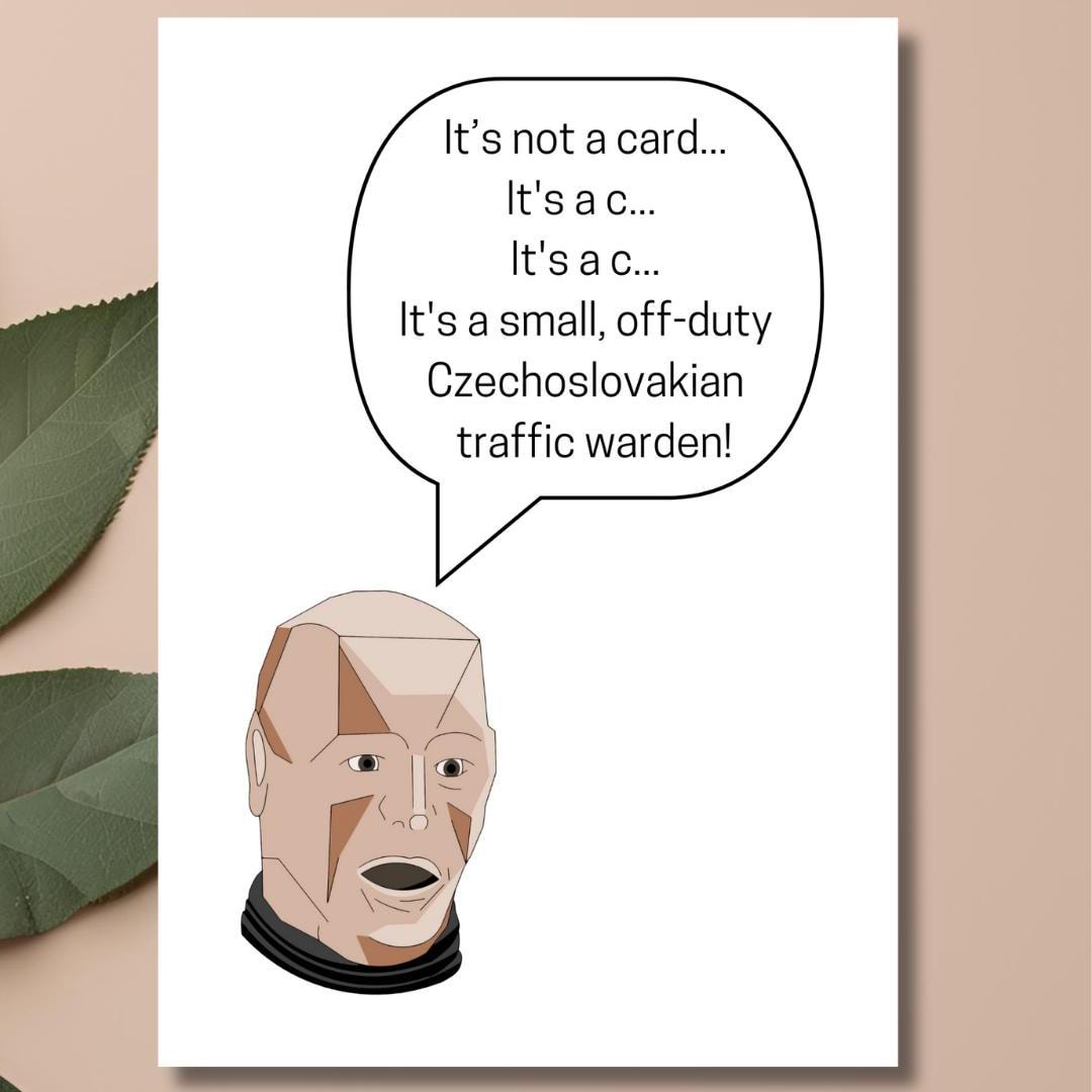 Red Dwarf Kryten Greetings Card: Funny Sci-fi Birthday Card - Etsy, image size:1080x1080