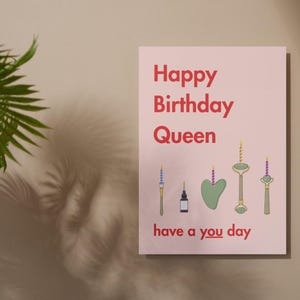 de soins de la peau A5 | Impression professionnelle | Carte d'anniversaire esthéticienne, carte d'anniversaire femme dorlotée, carte d'anniversaire journée spa, carte offrez-vous
