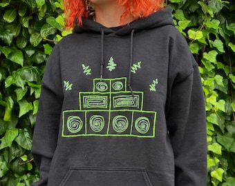 Custom Sound System Embroidered Hoodie