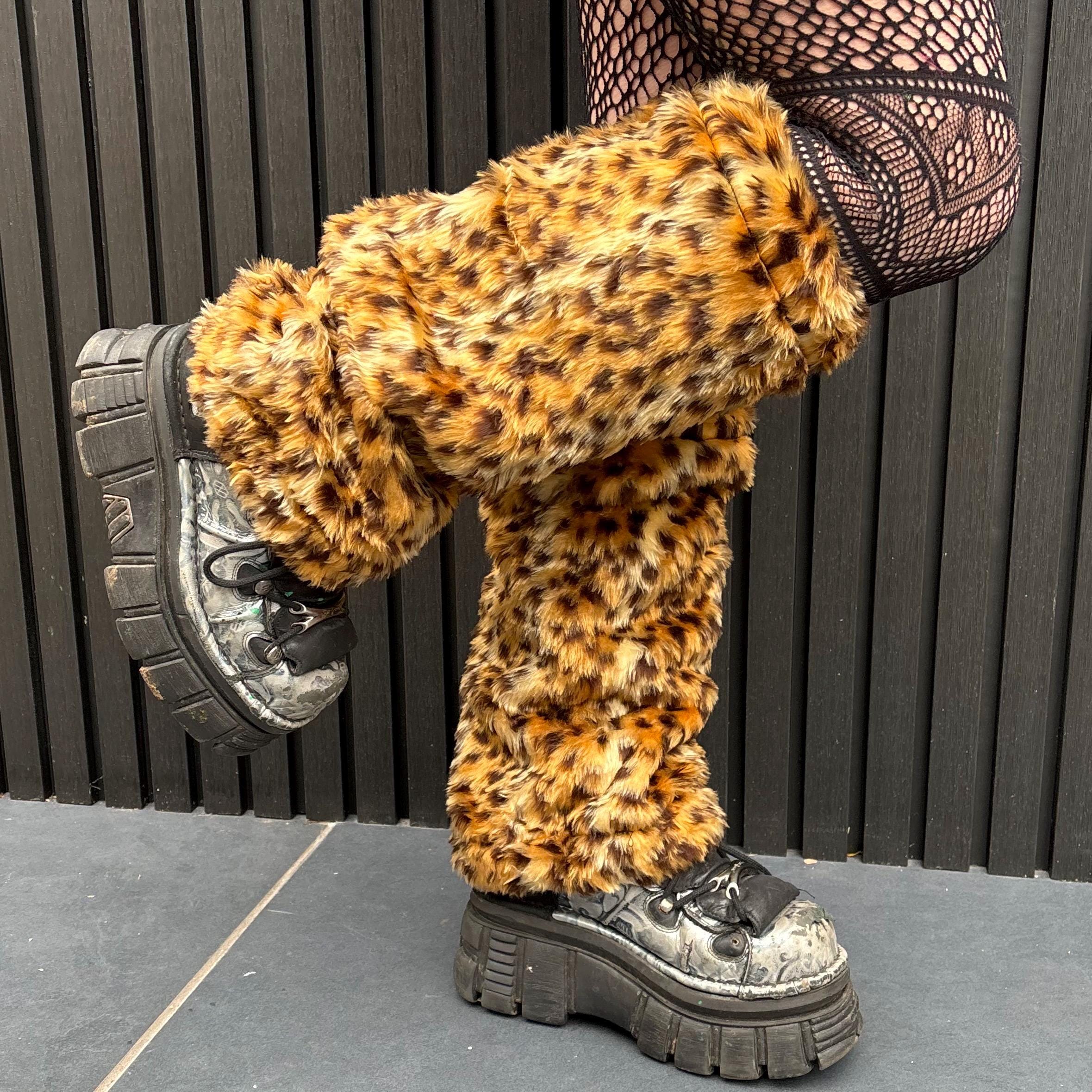Custom Reversible Camo X Fluffy Leg Warmers - Etsy
