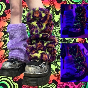 Custom Fluffy Faux Fur Legwarmers image 7