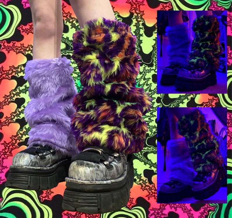 Custom Fluffy Faux Fur Legwarmers image 7