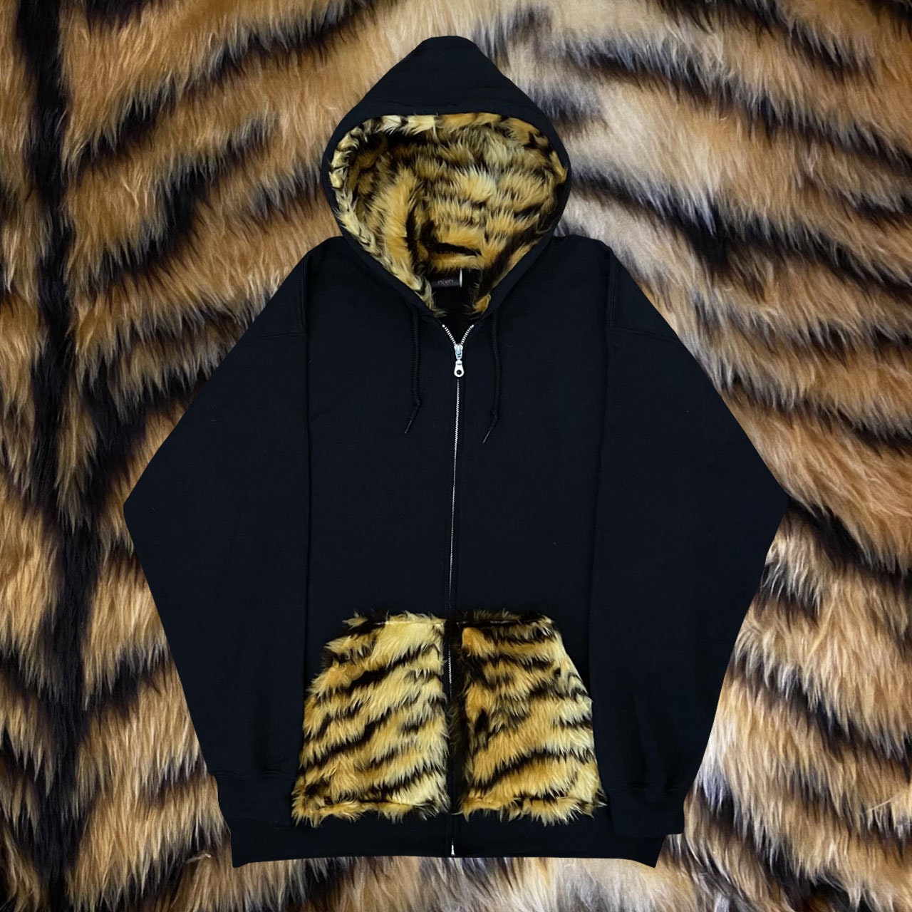 Custom Fur Zip-up Hoodie - Etsy UK