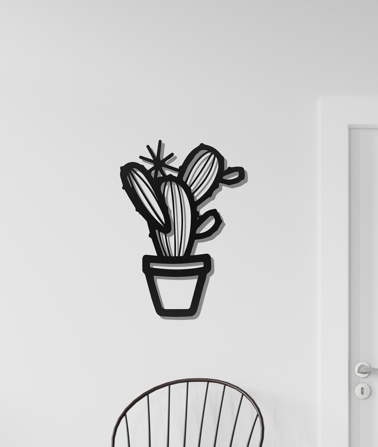 Cactus Metal Wall Art Metal Wall Decor Cactus Decor Wall Etsy