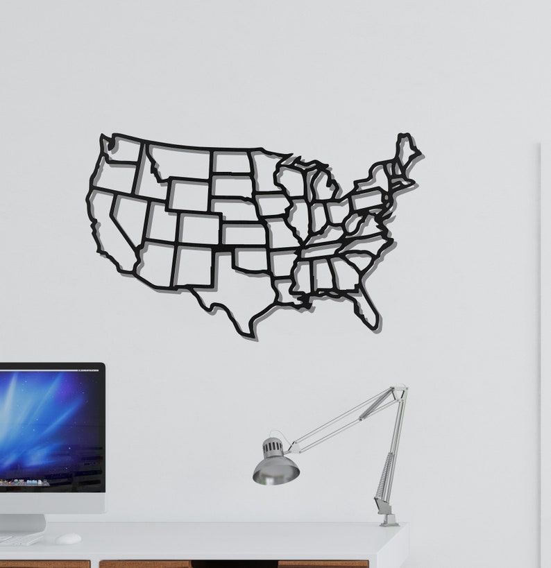 Metal United States Map Metal - Il 794xN.2862244226 2rji