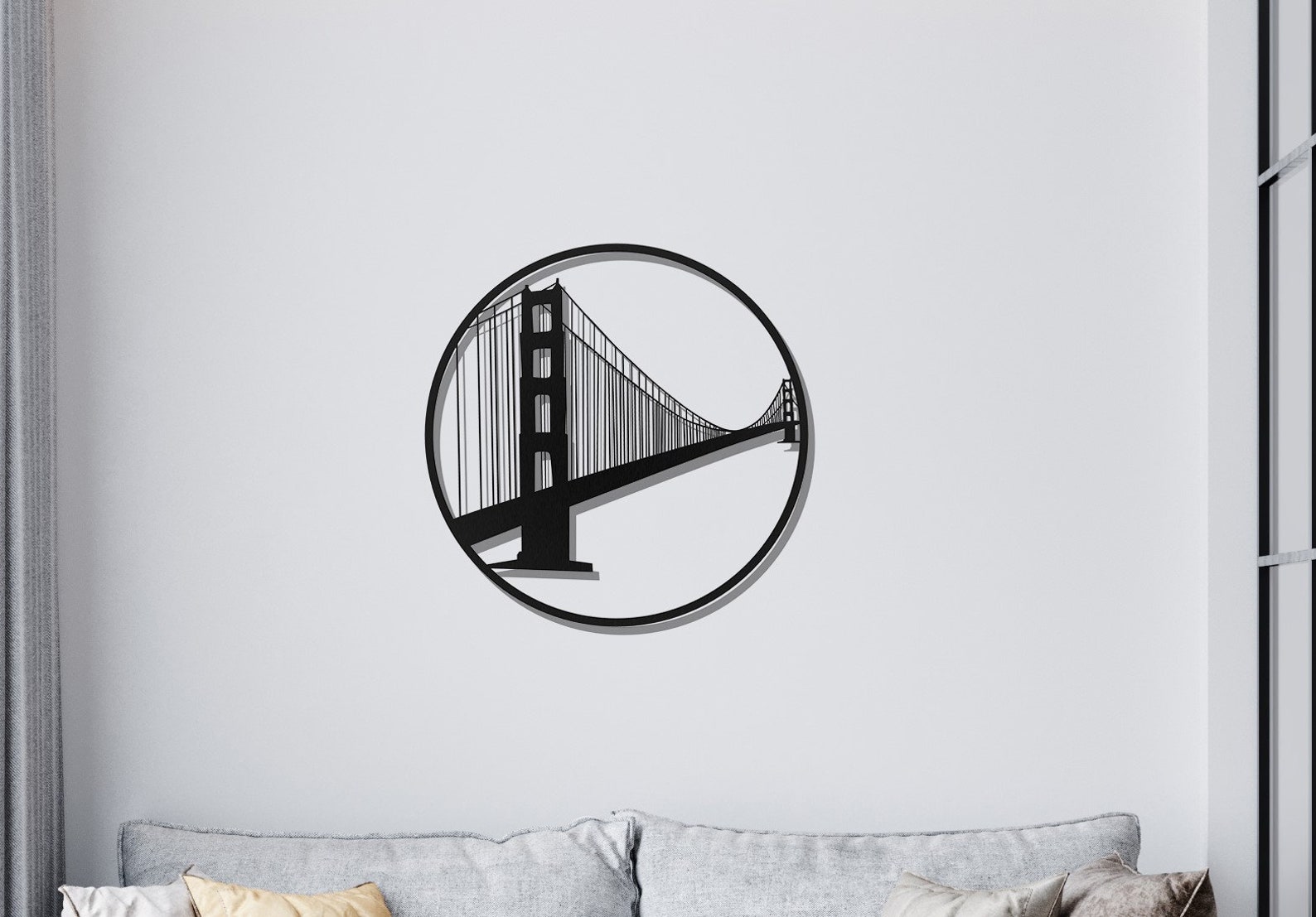 Golden Gate Bridge Wall Art Metal Wall Decor San Francisco Etsy