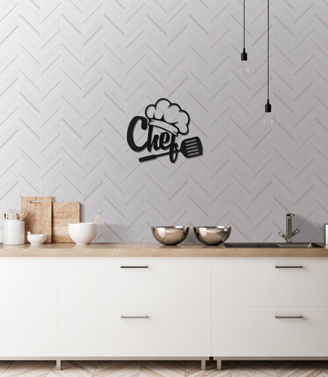 Chef Metal Wall Art Kitchen Wall Art Metal Wall Art Wall | Etsy