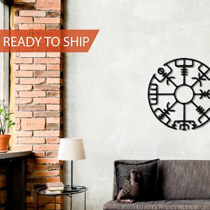 Metal Vegvisir Viking Compass Wall Decor, Metal Wall Decor, Vegvisir Metal Wall Art, Wall Hang, Metal Art Decor, Metal Art, Metal Compass