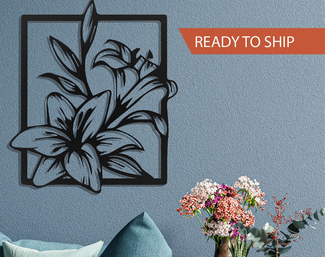 ◇JILLSTUART◇ [LILY] Black logo decorated cowhide half wall Metal Cutout-Live Laugh Love Decorative Wall Sign-3D Word