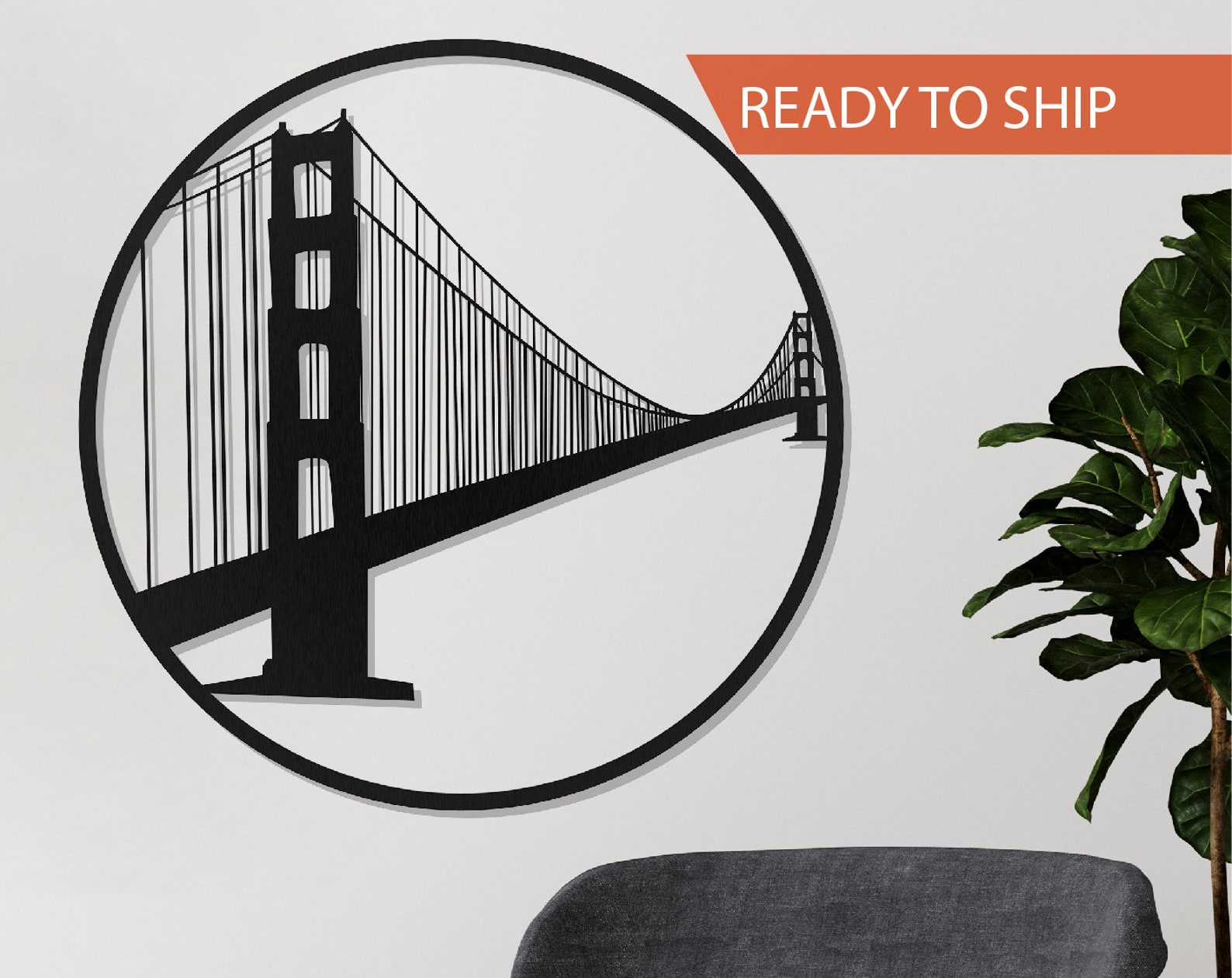 Golden Gate Bridge Wall Art Metal Wall Decor San Francisco Etsy