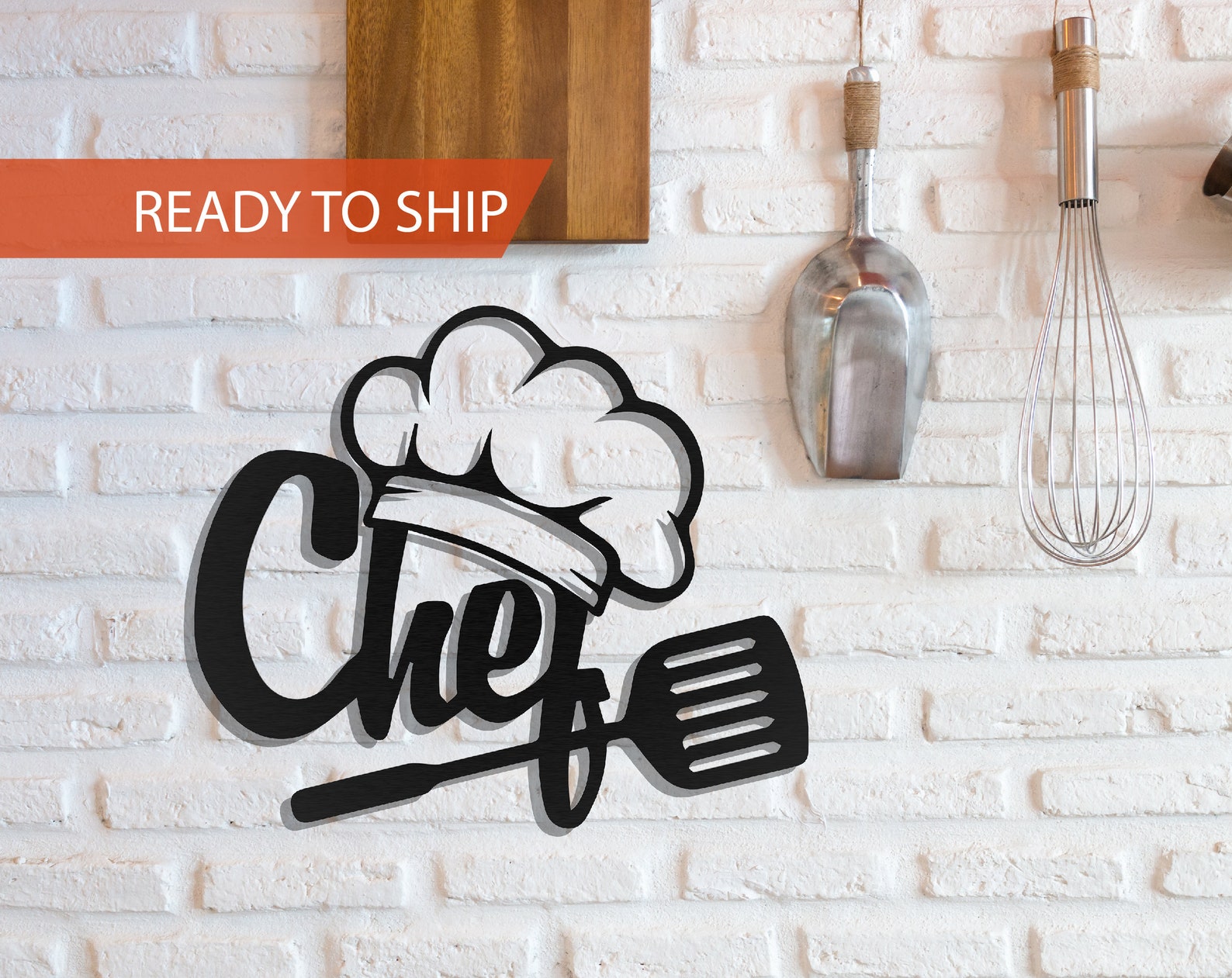 Chef Metal Wall Art, Kitchen Wall Art, Metal Wall Art, Wall Hangings