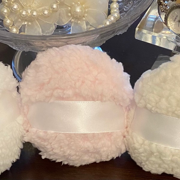 The Pearl Collection…HandMade Powder Puffs...Pick a Color... Powder Puffs 4 inch…Perfect to use with My Body Powder...by Body Bloomer