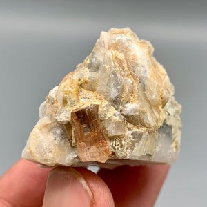 48 Gram Natural Rare Topaz Crystal on Matrix Specimen from Katlang   Natural Mineral, Topaz Specimen From Pakistan