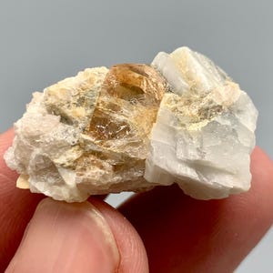 12 Gram Natural Rare Topaz Crystal on Matrix Specimen from Katlang   Natural Mineral, Topaz Specimen From Pakistan