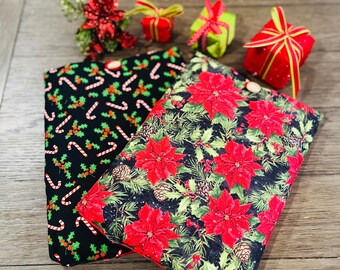 Christmas Tablet Sleeve | Holiday iPad Pouch, E-Reader Book Cover
