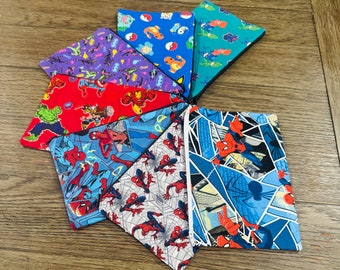 Superhero Cotton Zipper Pouch | Kids Travel Bag