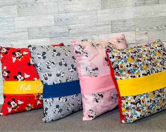 Gepersonaliseerd Mickey Mouse-leeskussen | Sierkussen voor kinderen