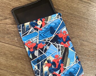 Spiderman iPad Sleeve | Padded Tablet Book Pouch