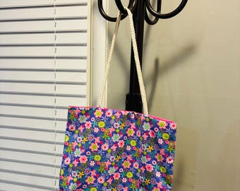 Kids floral tote bag