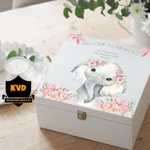 Luxury Baby Keepsake Box, Personalised Wood Baby Keepsake Box, Baby Keepsake Box, Baby Keepsake, Baby Girl Keepsake Box