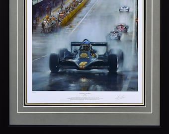 LEADING THE WAY - Ronnie Peterson Tribute - Framed Limited Edition Print by Paul Dove