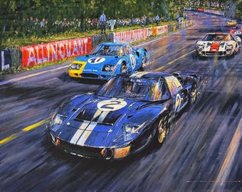 Le Mans 1966 – First Win for Ford – Limited Art Prints by Nicholas Watts