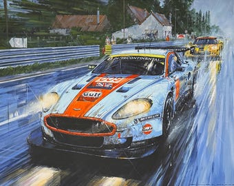 VICTORY AGAIN – Le Mans 2008 – Aston Martin DBR9 Limited Art Prints by Nicholas Watts