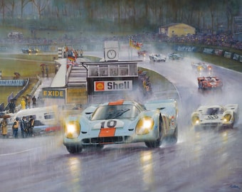 Porsche 917K Art Print – 1970 Brands Hatch, Limited Edition
