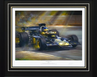 Ronnie Peterson Lotus 72D Art Print – Signed Limited Edition, Framed