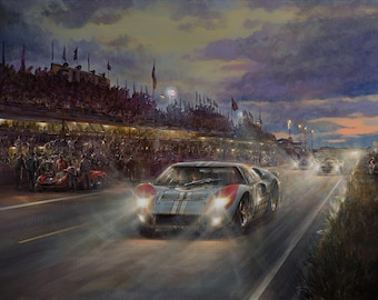 LE MANS ’66 – Motorsport Art Prints by Paul Dove