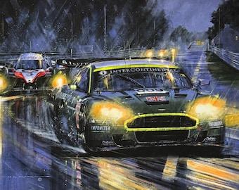 Aston Martin DBR9 Le Mans 2007 Art Print – Signed Limited Edition