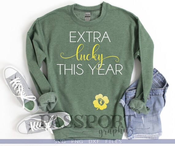 Download Extra Lucky This Year Svg New Mom Iron On Png Dxf Pregnancy Announcement Svg St Patricks Day Pregnancy Reveal Svg Baby Announcement Svg Art Collectibles Digital Deshpandefoundationindia Org