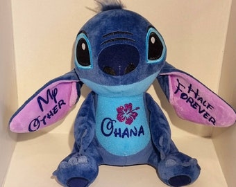 Personalised Stitch, Personalised gifts, Christmas gifts, Children's soft toys, Kids toys, Hand made items, Personalised items, Ohana