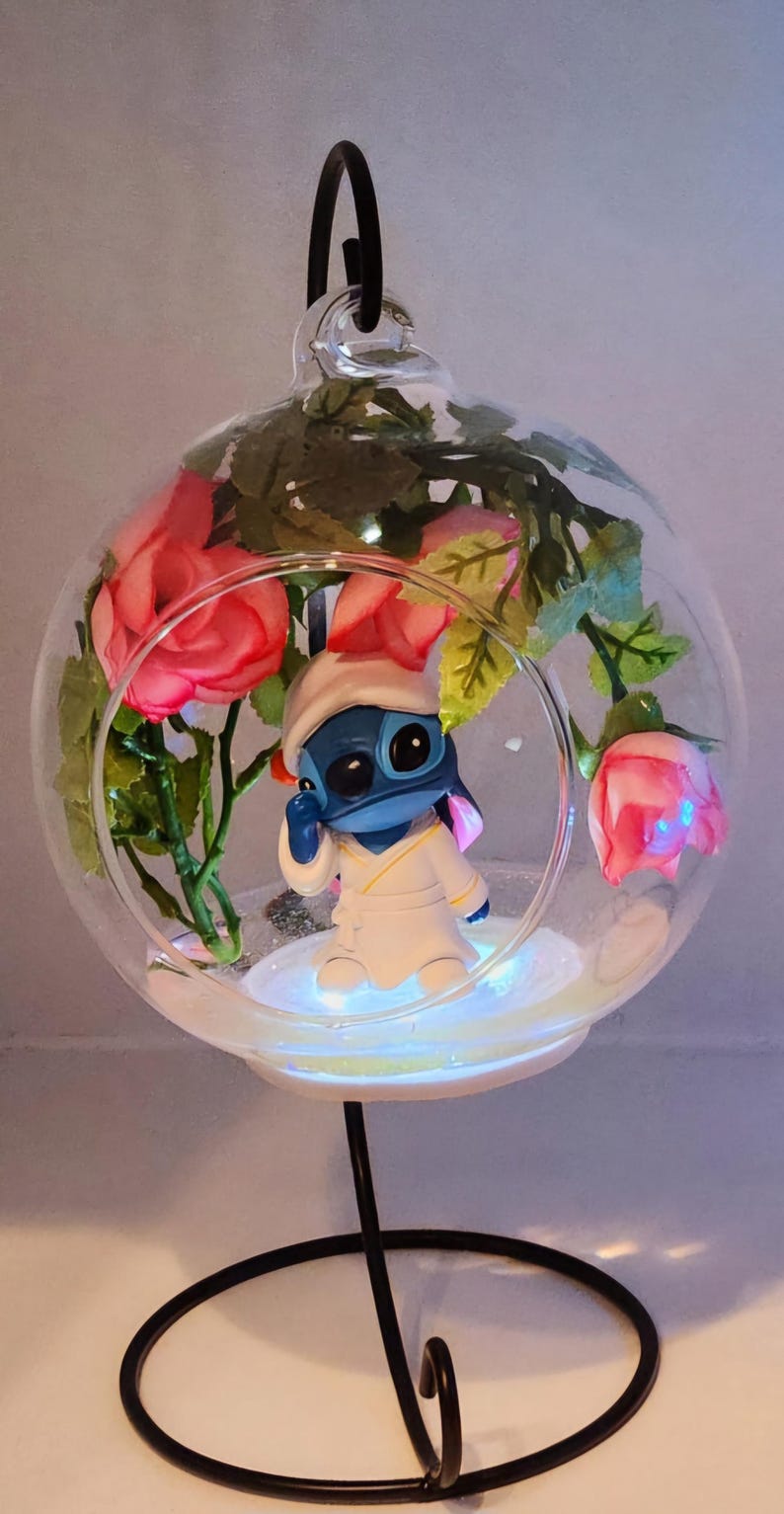 Led Lights, Hanging Bauble, Nightlights, Lilo & Stitch, Personalised