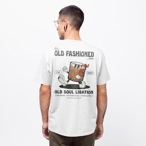 Es la época de la vieja escuela / Camiseta gráfica / Camiseta unisex / Camiseta de cóctel / Camiseta de dibujos animados retro / Camiseta estética / Regalo de Negroni
