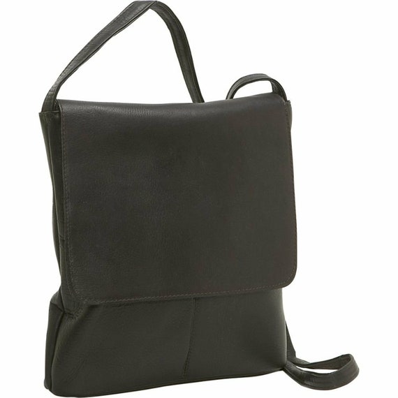 Le Donne Leather Simple Flap Over Crossbody Shoulder Bag Etsy Canada