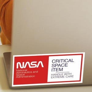 NASA Critical Space Item Sticker Shuttle Era