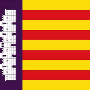Sticker Mallorca Vlag