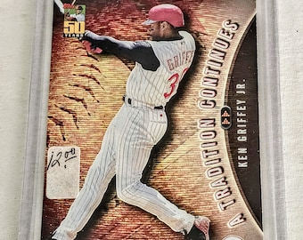 2001 Topps A Tradition Continues #TRC4 Ken Griffey Jr. Cincinnati Reds 50 Years