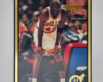 Michael Jordan Heroes of the Game Limited Edition #2076/7500 Collector Magazine Mint