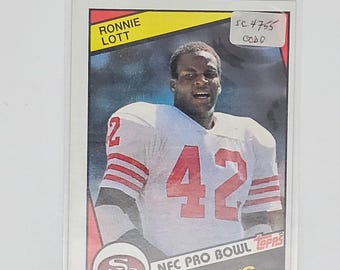 1984 Topps Ronnie Lott #10 Pro Bowl – San Francisco 49ers Legend