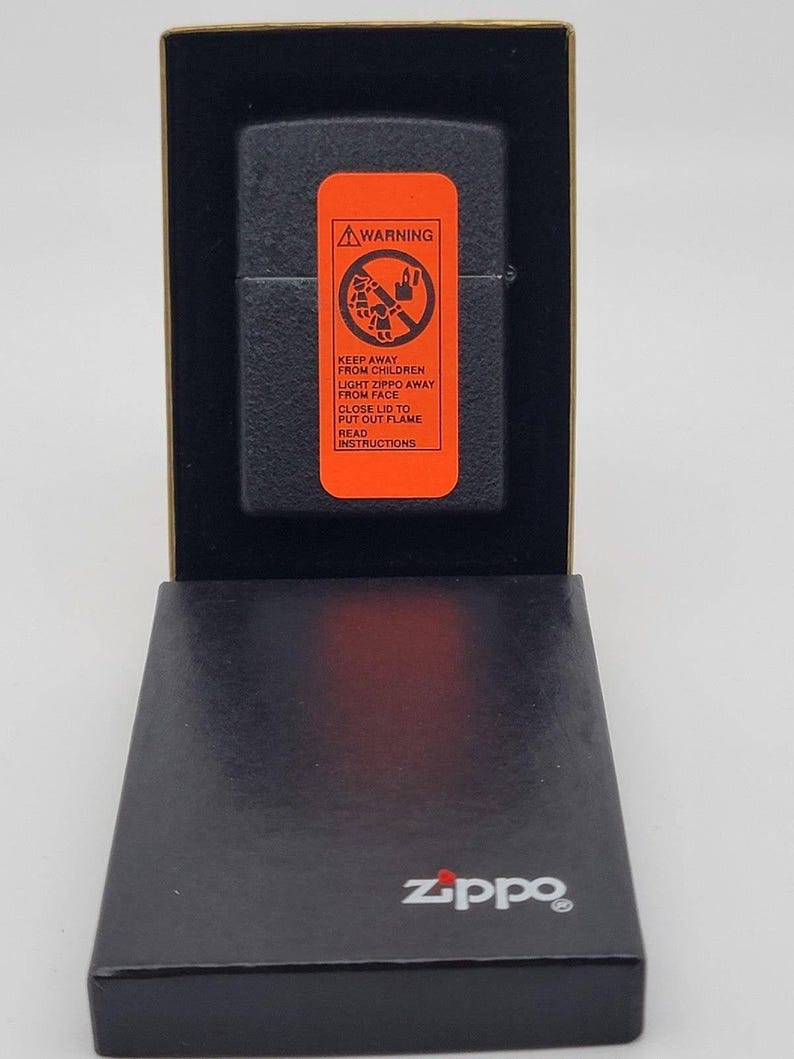 1994 Zippo Camel Herd Black Crackle Brass Raised Emblem Sealed image 4