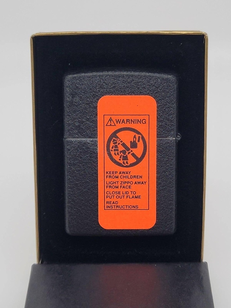 1994 Zippo Camel Herd Black Crackle Brass Raised Emblem Sealed image 3